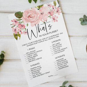 Blush Roses Floral Game raden de dresbrochure Flyer