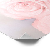 Blush roze 6 Tabel Weddenschappen Poster (Hoek)