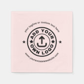 Blush Roze Aangepaste Logo bulksgewijs Servet (Voorkant)