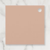 Blush roze baptisme minimalistische pleister Dank Bedankjes Labels (Achterkant)