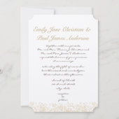 Blush roze bladeren Elegant Monogram Weddenschap Kaart (Voorkant)