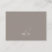 Blush Roze Bloemen Huwelijk RSVP Custom Informatiekaartje (Achterkant)