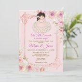 Blush Roze Bloemen Mexicaanse Fiesta Koppels douch Kaart (Staand voorkant)