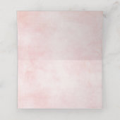 Blush roze bloemen Moderne botanische bruiloft (Binnenkant ongevouwen)