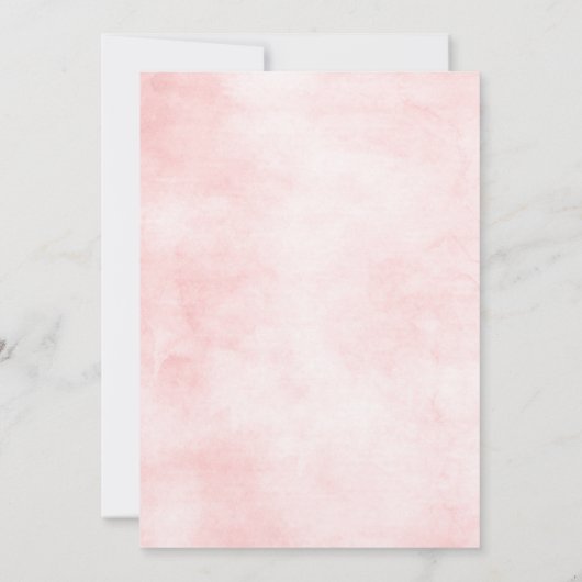 Blush Roze Bloemen Moderne Botanische Bruiloft Fot Save The Date (Achterkant)