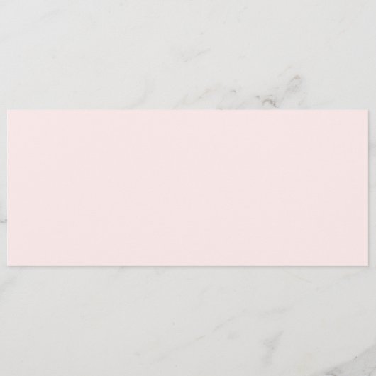 Blush Roze Bloemen Pioen Bruiloft Menu (Achterkant)