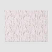  Blush Roze Bloemen Verjaardag Tissuepapier (Voorkant)