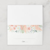 Blush roze bloemenbloesem Waterverf bruiloft (Buitenkant ongevouwen)