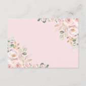  Blush Roze Bloementuin RSVP Informatiekaartje (Achterkant)