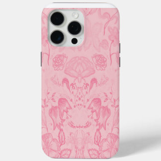 Blush Roze Bloempatroon Elegant Romantisch iPhone 15 Pro Max Hoesje