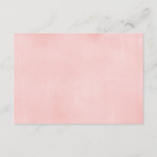 Blush roze bordeauxrode bloemen waterverven boeken informatiekaartje (Achterkant)