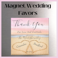 Blush Roze Bruiloft 2 Hart Zand Bruiloft gunst