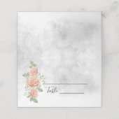 Blush roze brutstemkaarten voor bruiloft (Buitenkant ongevouwen)