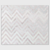 Blush Roze Chevron Crystal Glitter Wrapping Papier (Vlak)
