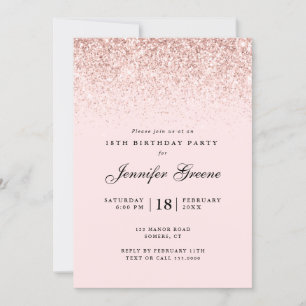Blush roze Confetti glitter, elke dag van de leeft Kaart