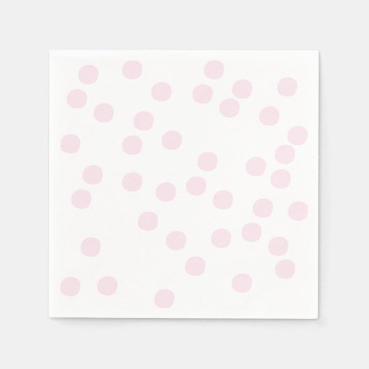 Blush roze Confetti / pokadots Servetten (Voorkant)