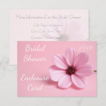 Blush Roze Cosmos Bloemrijke Script Bruidsdouche 