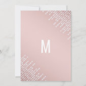 Blush roze diamantverlichting gezoet 16 kaart (Achterkant)