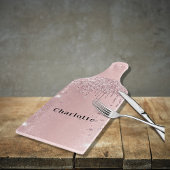 Blush roze druppelnaam snijplank