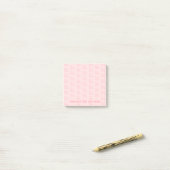 Blush Roze Eenvoudig Modern Monogram Initiaal Lett Post-it® Notes (Op bureau)