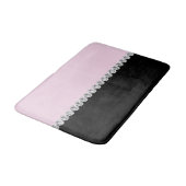Blush roze en Black Bejeweling Badmat (Gekanteld)