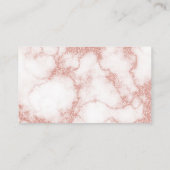 Blush roze en Gold Custom Professional Modern Visitekaartje (Achterkant)