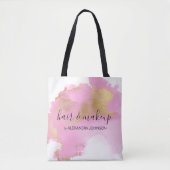 Blush Roze en Gold Foil Wash Girly Draagtas (Voorkant)