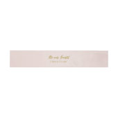 Blush roze en goud 'Be Our Guest' bruiloft Uitnodigingen Wikkel (Vlak)