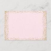 Blush Roze en Goud Breng een Boek Kaarten (Achterkant)