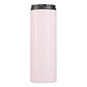 Blush roze en goud modern gepersonaliseerd monogra thermosbeker (Achterkant)