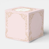 Blush roze en gouden bruiloft swag envelop bedankdoosjes (Achterkant)