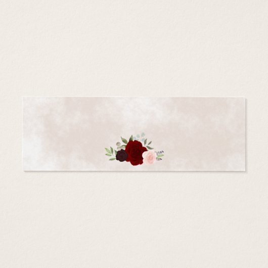 Blush roze en rode rozen die RSVP online Kaart wed (Achterkant)
