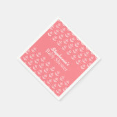 Blush Roze en White Nautical Anchor Baby shower Servetten (Hoek)