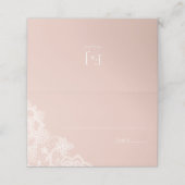 Blush roze en witte kant roze bruiloft (Buitenkant ongevouwen)