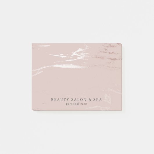 Blush Roze Faux Roos Goud Classy Beauty Salon Post-it® Notes (Voorkant)