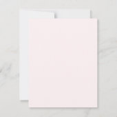 Blush Roze flacon - Aangepaste Kaart notitie (Achterkant)