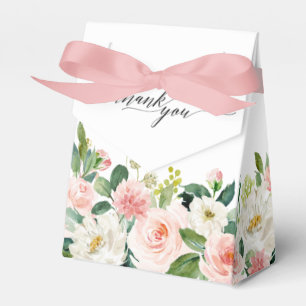 Blush roze flessen Moderne botanische bruiloft Bedankdoosjes