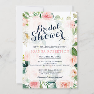 Blush roze flessen Moderne botanische Vrijgezellen Kaart