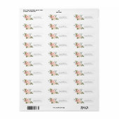 Blush Roze Floral Address Label (Full Sheet)