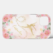 Blush roze | Floral Rozen Elegant Ballerina Dancer Case-Mate iPhone Case (Achterkant (horizontaal))