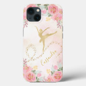 Blush roze | Floral Rozen Elegant Ballerina Dancer Case-Mate iPhone Case (Achterkant)