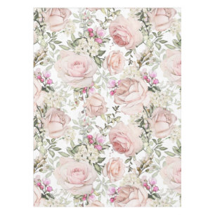 Blush Roze Floral Tafelkleed