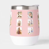 Blush roze foto collage monogram naam (Links)