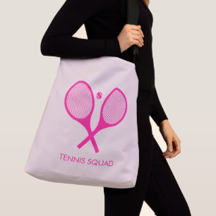 Blush Roze Gepersonaliseerd Elegant Tennis Crossbody Tas