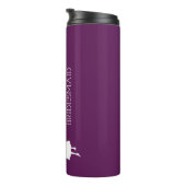 Blush roze gepersonaliseerde bridesmaid thermosbeker (Geroteerd rechts)