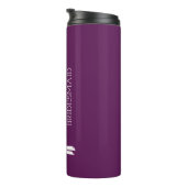 Blush roze gepersonaliseerde bridesmaid thermosbeker (Geroteerd rechts)