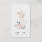 Blush roze gereedschap Catering Floral Roller Whis Visitekaartje (Voorkant)