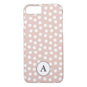 Blush roze gestippeld Case-Mate iPhone case (Achterkant)