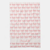 Blush roze gestreepte strips theedoek (Verticaal)