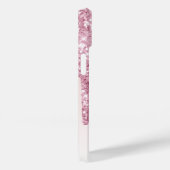 Blush roze glitter druppelt naamscript in Case-Mate iPhone case (Achterkant / Rechts)
